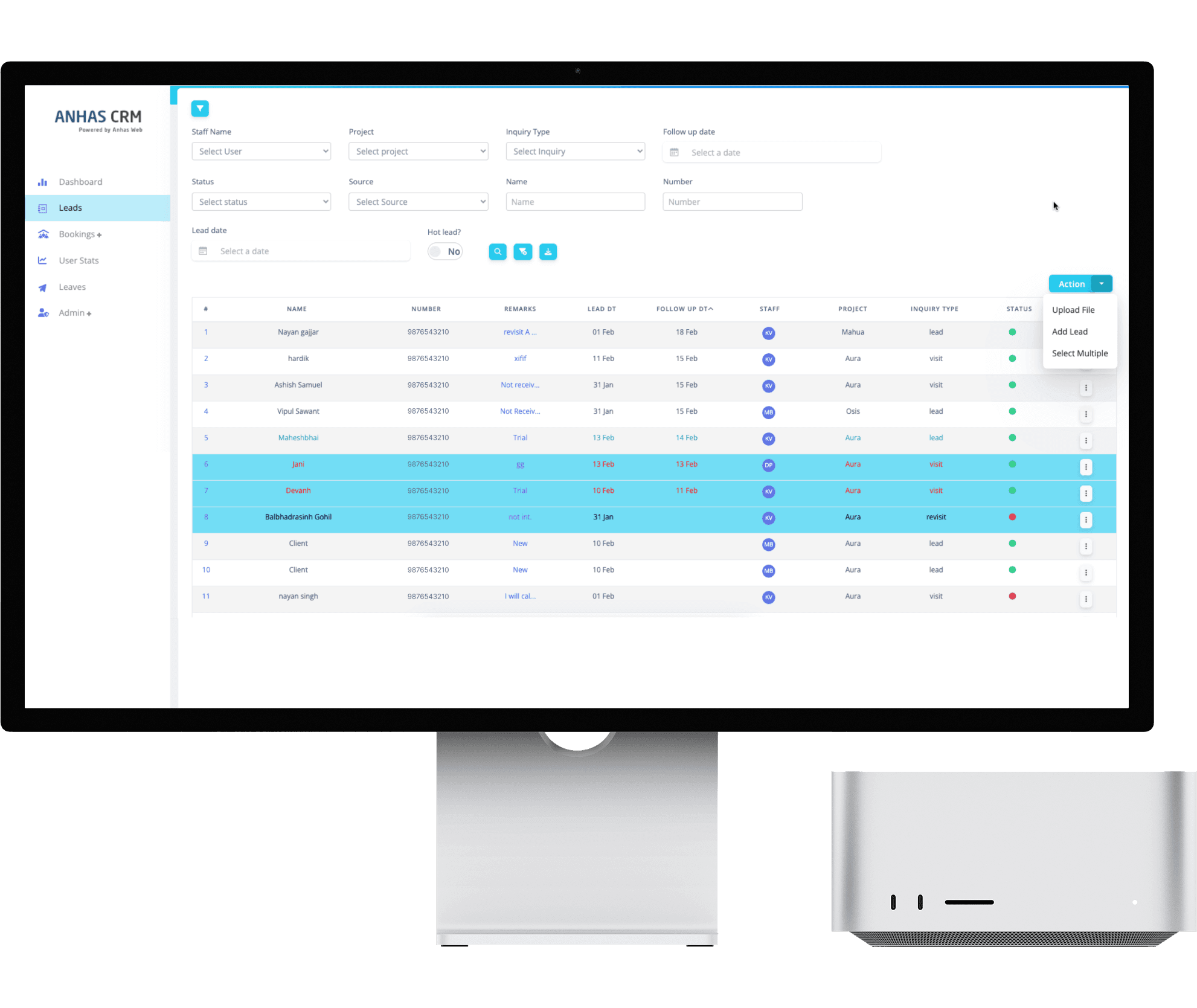 Real Estate CRM Dashboard