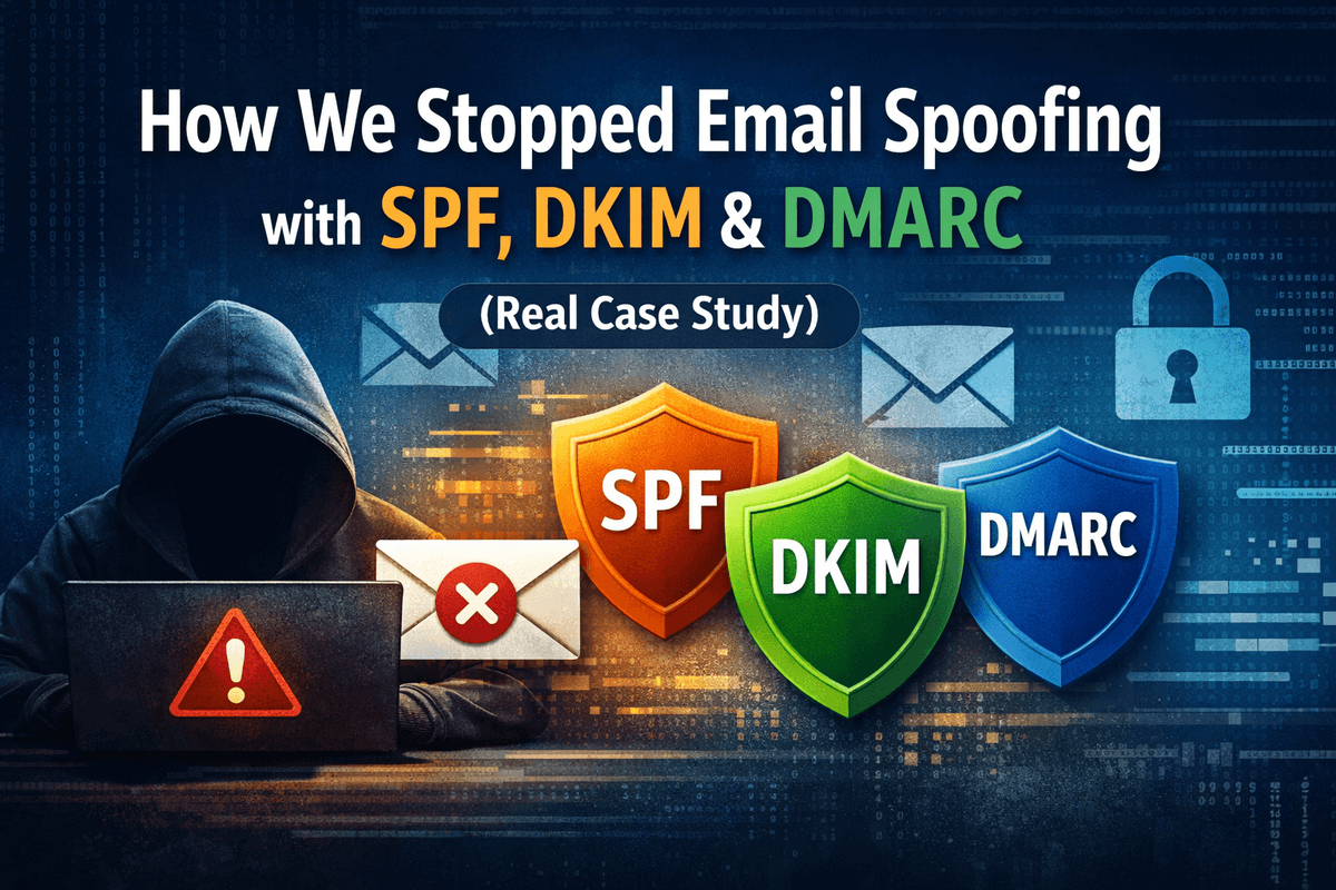How We Stopped Email Spoofing with SPF, DKIM & DMARC (Real Case Study)